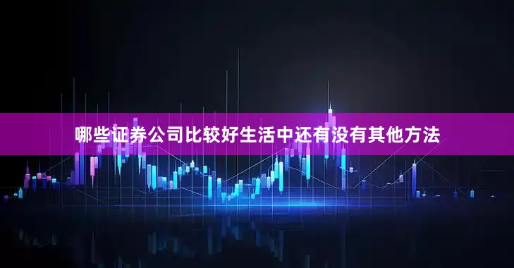 哪些证券公司比较好生活中还有没有其他方法